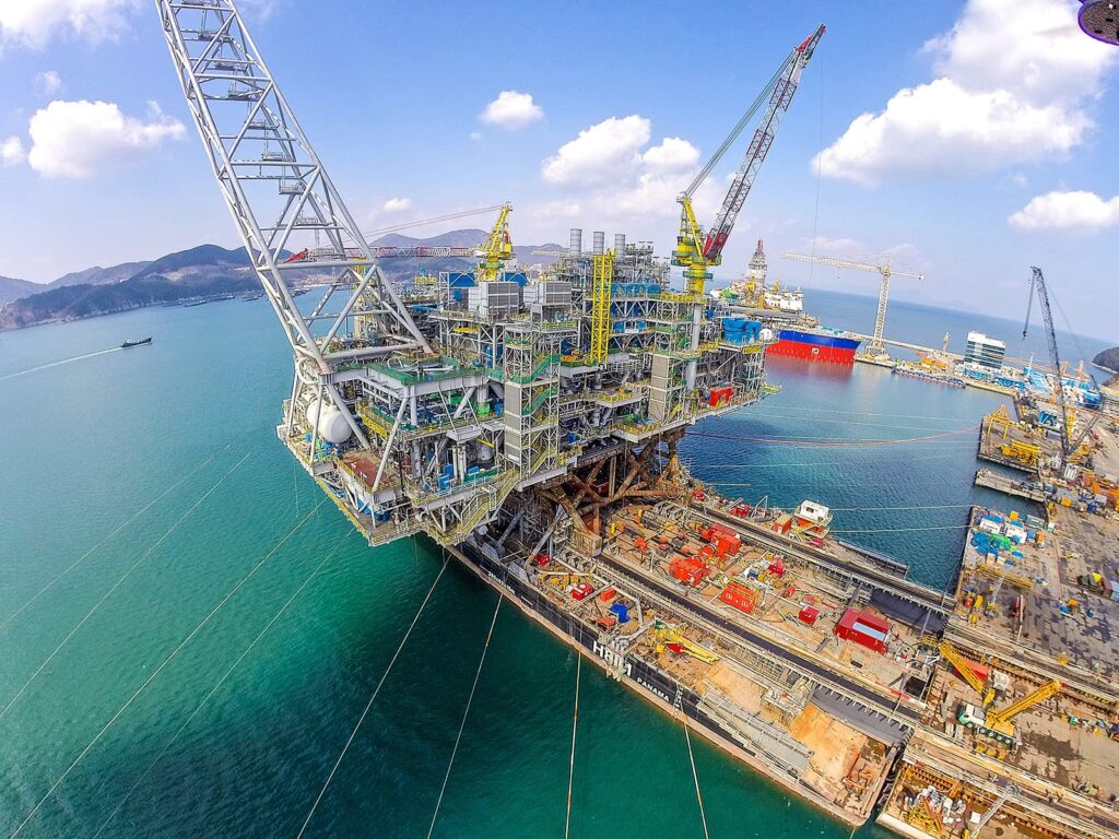 Wheatstone Topside sea