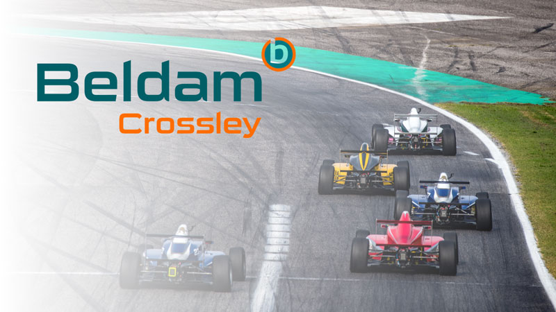 Formula 1 cars on racetrack