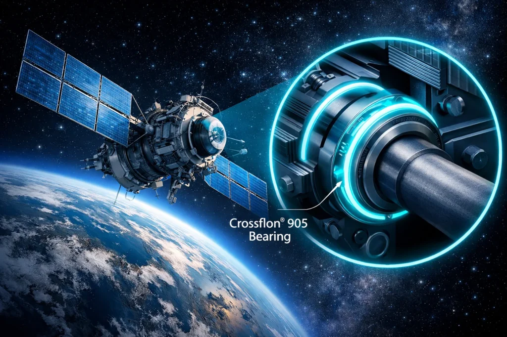 Beldam Crossley Crossflon 905 in space satellite bearings