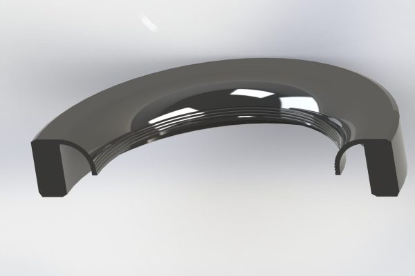 Lip seal orientation section